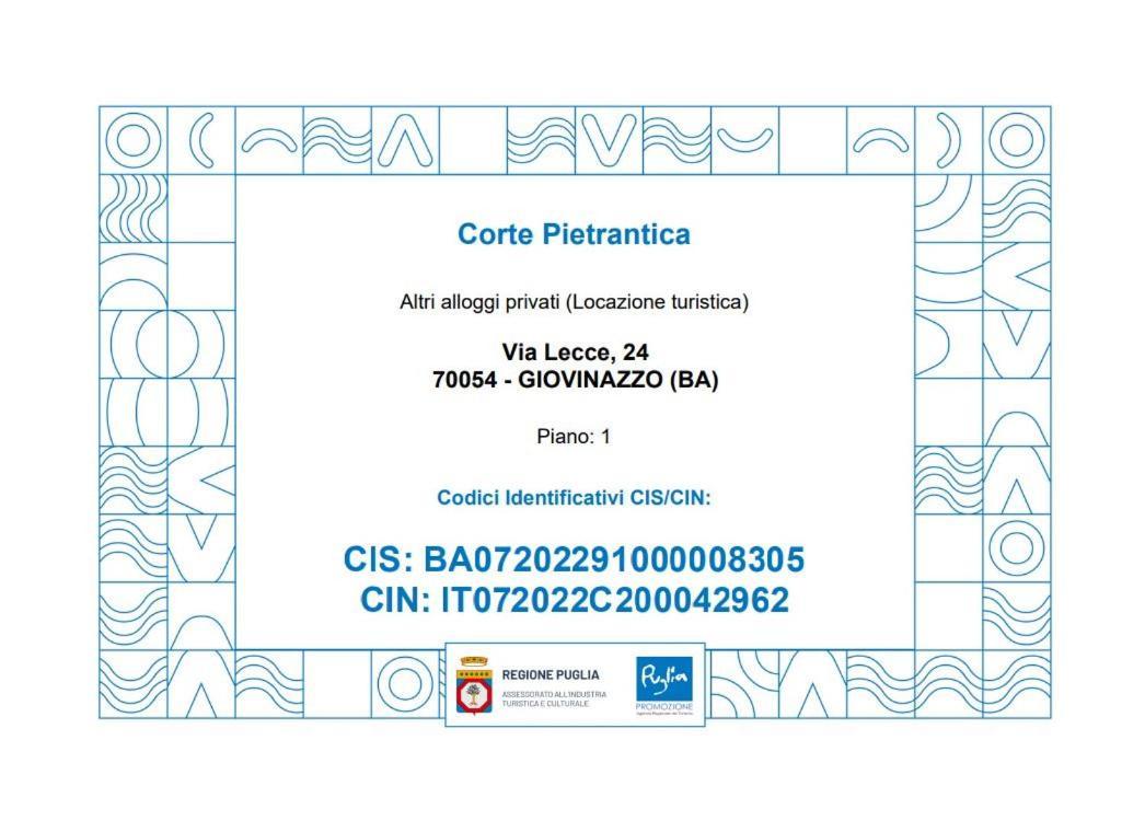 Corte Pietrantica - Charming Rooms & Suites Giovinazzo Rum bild